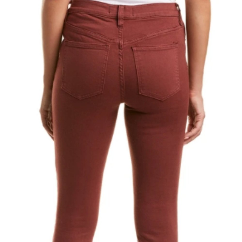 Free People Raw Hems High Rise Skinny Jeans Red 24 - Picture 10 of 10